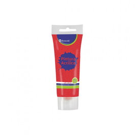 Bismark 328676 Pintura Acrílica con Purpurina 75 ml Tubo Rojo
