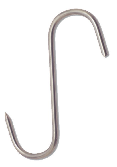 Ganchos de carnicero de acero inoxidable 4x120 mm 14920 Ganchos de carnicero de acero inoxidable 4x120 mm 14920