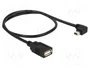 DeLOCK 83356 Cable USB Mini-USB A angulado a USB 2.0-A hembra 50 cm