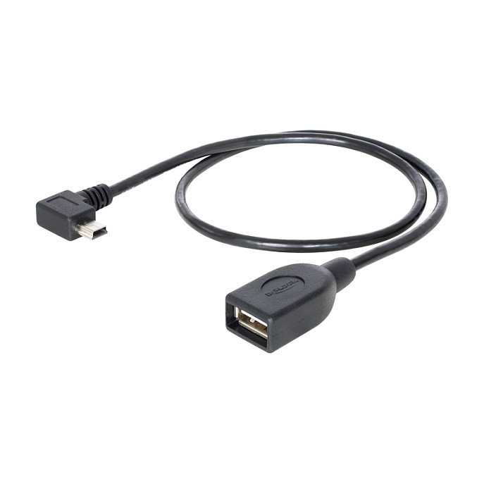 DeLOCK Cable USB Mini-USB A angulado a USB 2.0-A 50 cm DeLOCK Cable USB Mini-USB A angulado a USB 2.0-A 50 cm