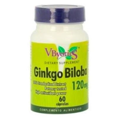 VBYOTICS Ginkgo Biloba 120Mg. 60Cap. Apoyo Circulatorio VBYOTICS Ginkgo Biloba 120Mg. 60Cap. Apoyo Circulatorio