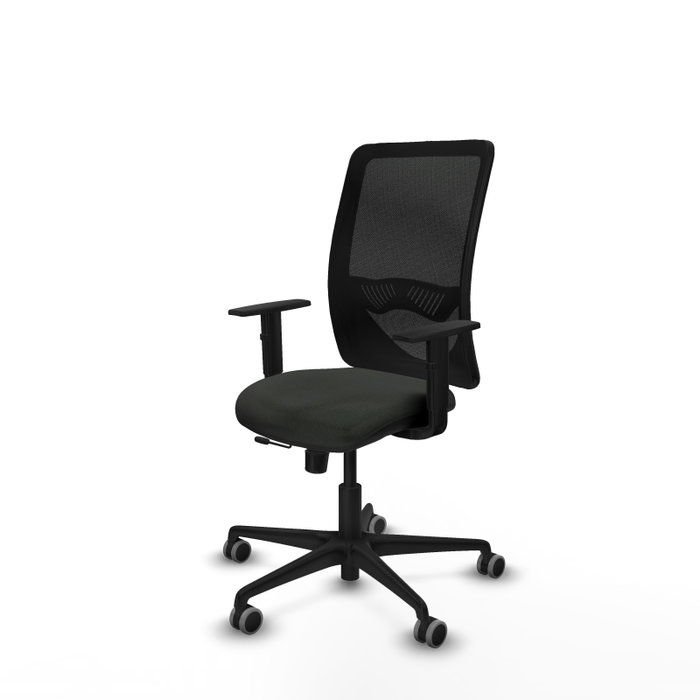 PIQUERAS Y CRESPO Silla de oficina Zulema con mecanismo Sincro/Traslack, Negro