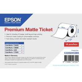 Etiquetas para Impresora Epson C33S045389