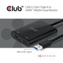 Club3D Adaptador USB-A 3.2 a HDMI 2.0 Dual Monitor 4K 60Hz - Conecta 2 pantallas 3840x2160, Plug & Play, Negro