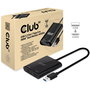 Club3D Adaptador USB-A 3.2 a HDMI 2.0 Dual Monitor 4K 60Hz - Conecta 2 pantallas 3840x2160, Plug & Play, Negro