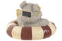 DKD Home Decor Set de 2 Figuras LED Perro Magnesia Multicolor