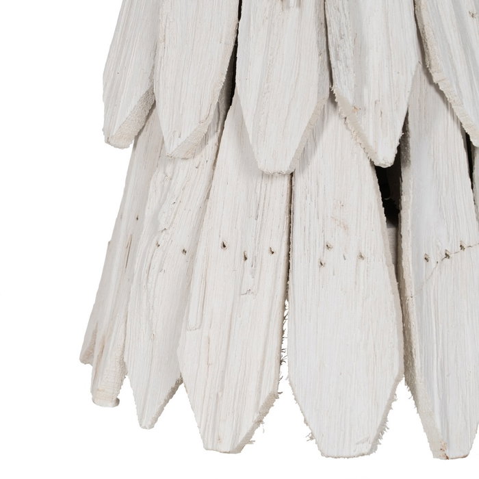 Figura Árbol Blanco Madera Paulonia 28 X 28 X 62 cm