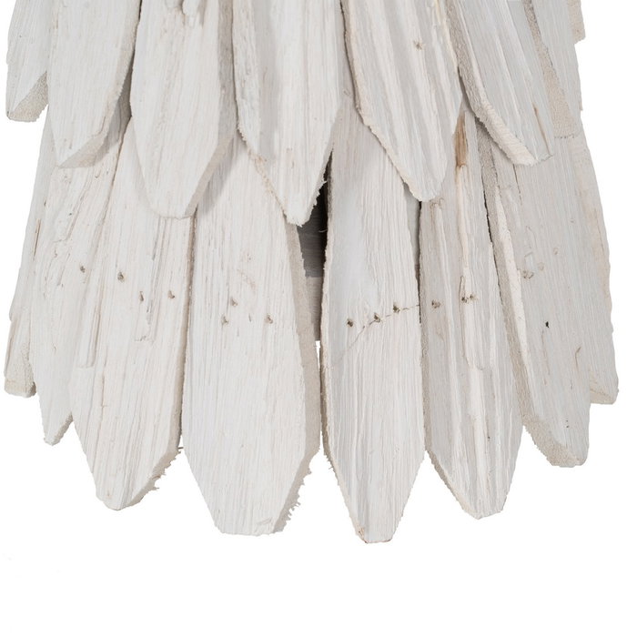 Figura Árbol Blanco Madera Paulonia 28 X 28 X 62 cm