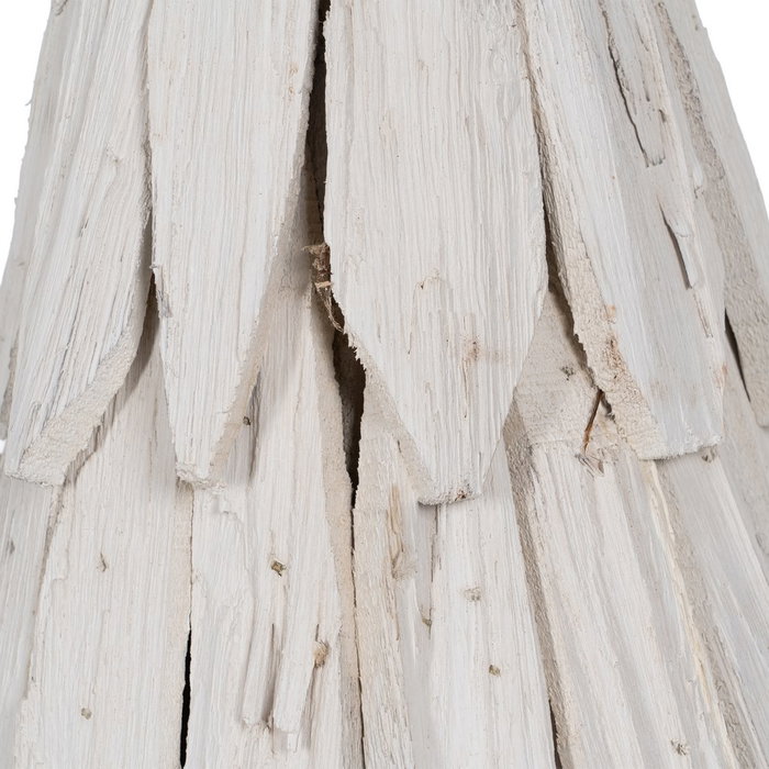 Figura Árbol Blanco Madera Paulonia 28 X 28 X 62 cm