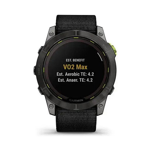 Garmin Enduro 2 Smartwatch GPS para Deportes con Pantalla de Zafiro de 1.4", 32 GB, MIP, Suministro de Energía Solar, Resistente al Agua 10 ATM, Negro