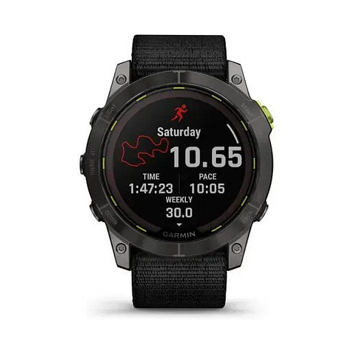 Garmin Enduro 2 Smartwatch GPS para Deportes con Pantalla de Zafiro de 1.4", 32 GB, MIP, Suministro de Energía Solar, Resistente al Agua 10 ATM, Negro