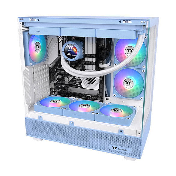 Thermaltake CT120 EX ARGB Set de 3 Ventiladores de 120 mm Azul Hydrangea