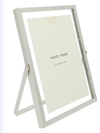 DKD Home Decor Marco de fotos de metal plateado 10x15