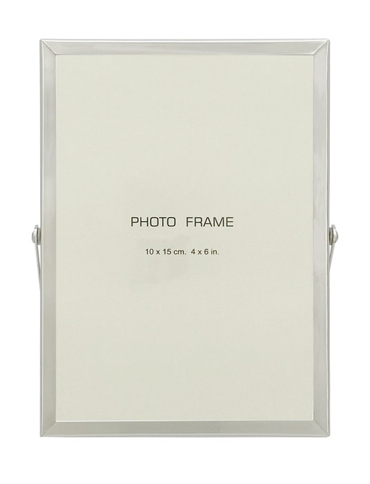 DKD Home Decor Marco de fotos de metal plateado 10x15