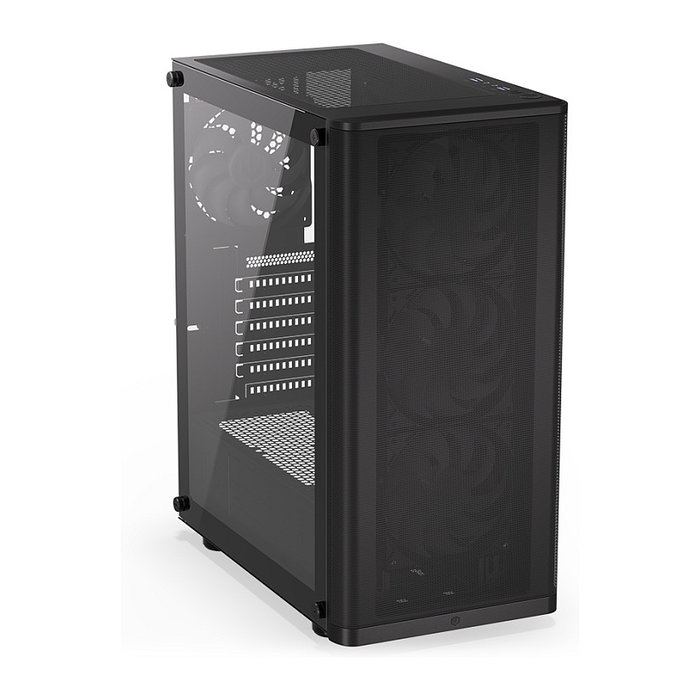 Endorfy Ventum 200 ARGB Full Tower PC Gaming Negro Cristal Templado USB 2.0