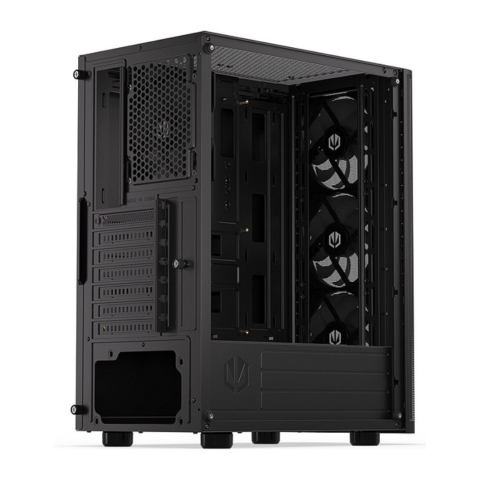 Endorfy Ventum 200 ARGB Full Tower PC Gaming Negro Cristal Templado USB 2.0