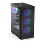 Endorfy Ventum 200 ARGB Full Tower PC Gaming Negro Cristal Templado USB 2.0
