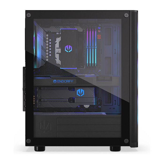 Endorfy Ventum 200 ARGB Full Tower PC Gaming Negro Cristal Templado USB 2.0