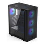 Endorfy Ventum 200 ARGB Full Tower PC Gaming Negro Cristal Templado USB 2.0