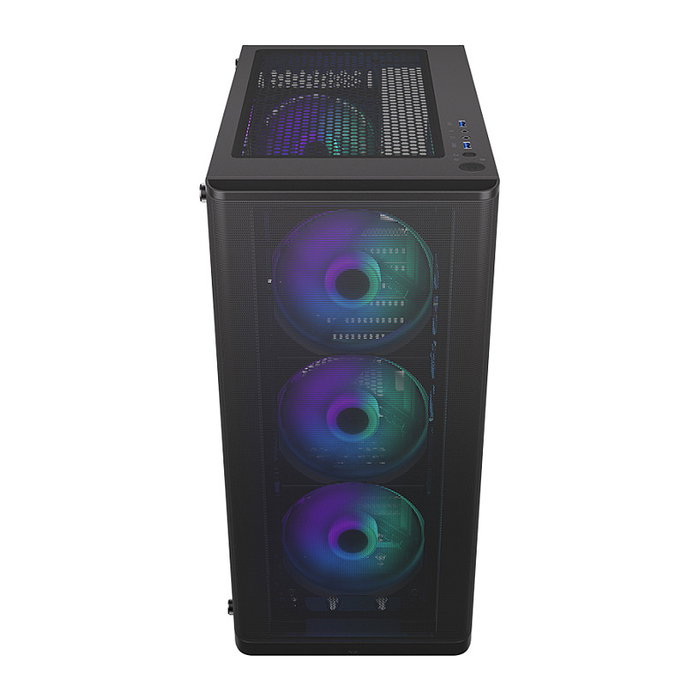Endorfy Ventum 200 ARGB Full Tower PC Gaming Negro Cristal Templado USB 2.0