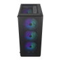 Endorfy Ventum 200 ARGB Full Tower PC Gaming Negro Cristal Templado USB 2.0