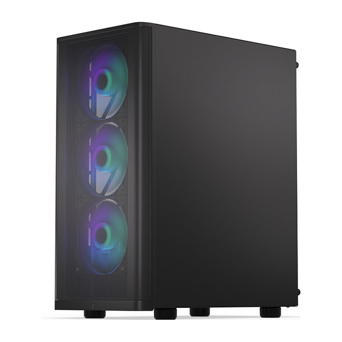Endorfy Ventum 200 ARGB Full Tower PC Gaming Negro Cristal Templado USB 2.0