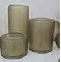 DKD Home Decor Jarrón de Cristal Glaseado 18x18x31 cm