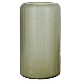 DKD Home Decor Jarrón de Cristal Glaseado 18x18x31 cm