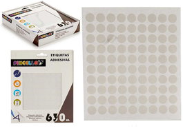 Pincello Etiquetas Adhesivas Diam 13 mm 7 Páginas (Set de 120)