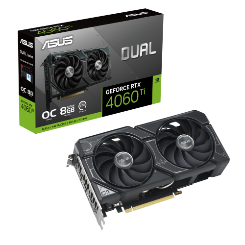 Tarjeta Gráfica Asus DUAL-RTX4060TI-O8G Geforce RTX 4060 Ti 8 GB GDDR6
