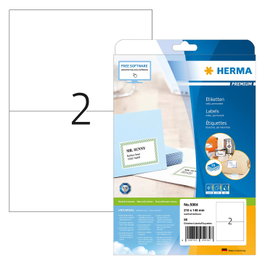 HERMA Etiquetas 5064 blanco 210,0 x 148,0 mm