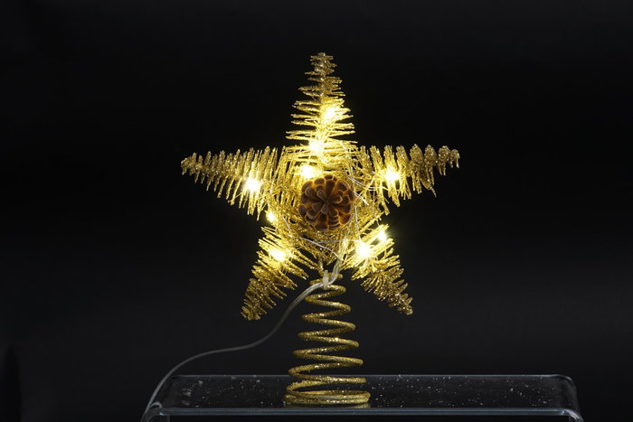 DKD Home Decor Estrella LED Dorada 18x5x20 cm