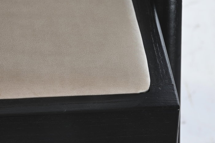 DKD Home Decor Silla Horeca Negro Natural 54 x 82 x 55 cm Olmo y Ratán (2 Unidades)