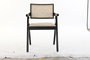DKD Home Decor Silla Horeca Negro Natural 54 x 82 x 55 cm Olmo y Ratán (2 Unidades)