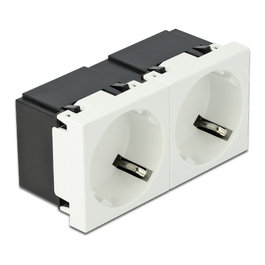 DeLOCK Tomacorriente Easy 45 de 2 vías con disposición de 45°