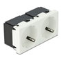 DeLOCK Tomacorriente Easy 45 de 2 vías con disposición de 45°