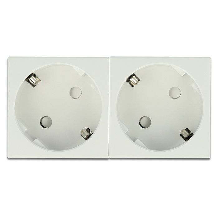 DeLOCK Tomacorriente Easy 45 de 2 vías con disposición de 45°
