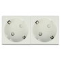 DeLOCK Tomacorriente Easy 45 de 2 vías con disposición de 45°