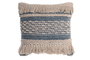 DKD Home Decor Cojin Estilo Boho 45 x 10 x 45 cm Azul Blanco