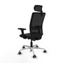 PIQUERAS Y CRESPO Silla de oficina Haches Negro con mecanismo Sincro/Traslack
