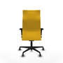 PIQUERAS Y CRESPO Sillón Albacete con Mecanismo Sincro, Similpiel Amarillo, Brazos 1D