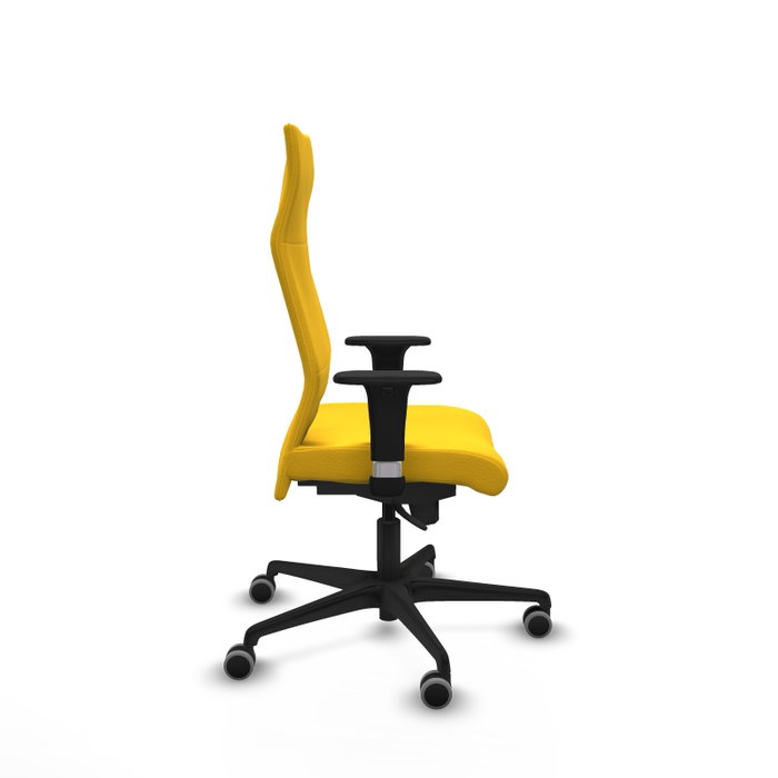 PIQUERAS Y CRESPO Sillón Albacete con Mecanismo Sincro, Similpiel Amarillo, Brazos 1D PIQUERAS Y CRESPO Sillón Albacete con Mecanismo Sincro, Similpiel Amarillo, Brazos 1D