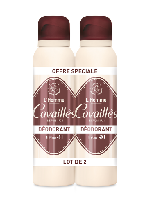 Roge Cavailles Set Duo L'Homme Desodorante en Spray 48h Protección 2x150ml
