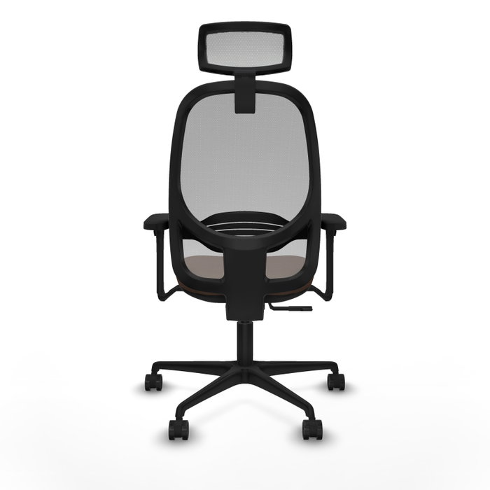PIQUERAS Y CRESPO Silla de oficina Cilanco con mecanismo Sincro, Tela Marrón oscuro y Malla Gris PIQUERAS Y CRESPO Silla de oficina Cilanco con mecanismo Sincro, Tela Marrón oscuro y Malla Gris