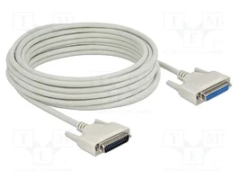 DeLOCK Cable serie D-Sub 25 macho a hembra 10 m 83678