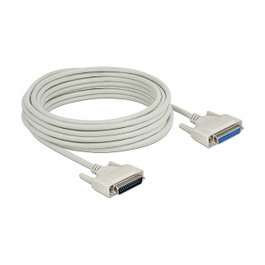 DeLOCK Cable serie D-Sub 25 macho a hembra 10 m 83678