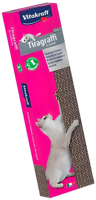 Vitakraft Rascador de Cartón para Gatos, 5x12x50 cm, Aromatizado Valeriana Vitakraft Rascador de Cartón para Gatos, 5x12x50 cm, Aromatizado Valeriana