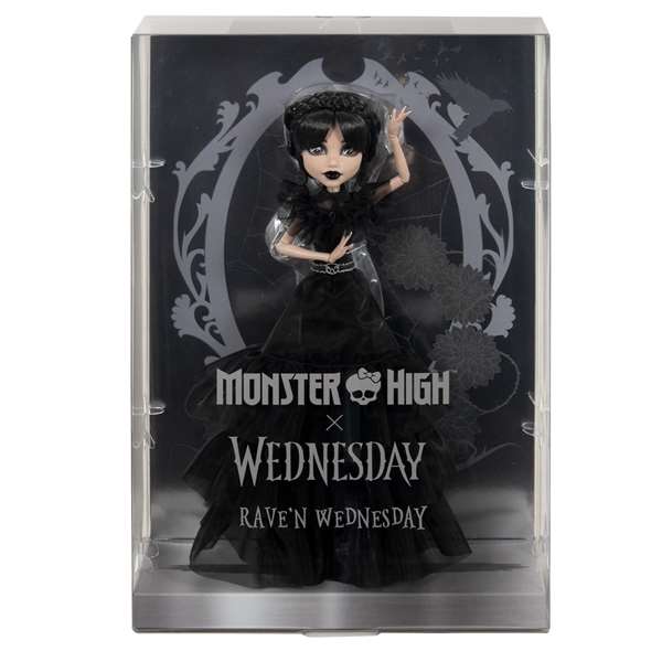 Mattel Muñeca Monster High Wednesday Vestido Raven