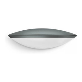 Steinel L 825 SC Aplique LED de Pared para Exterior con Sensor de Movimiento, 9.7W 707lm Antracita IP44, para Entrada y Fachada
