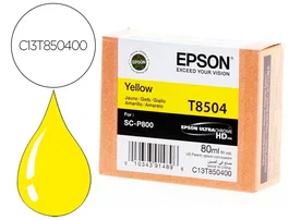 Epson SC-P800 Cartucho de Tinta Amarilla Original para Impresora SureColor, Ink-Jet, 35x100x80 mm